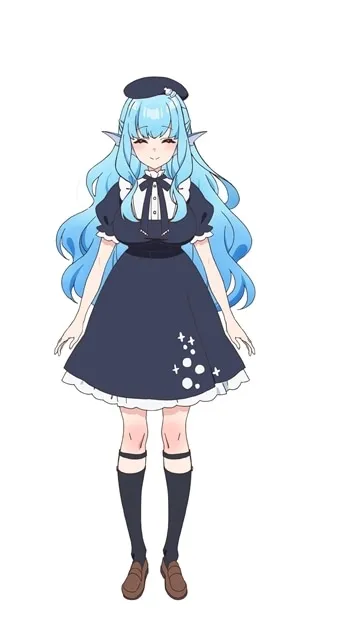Kyoka Minazuki, the mermaid student in A Misanthrope Teaches a Class for Demi-Humans