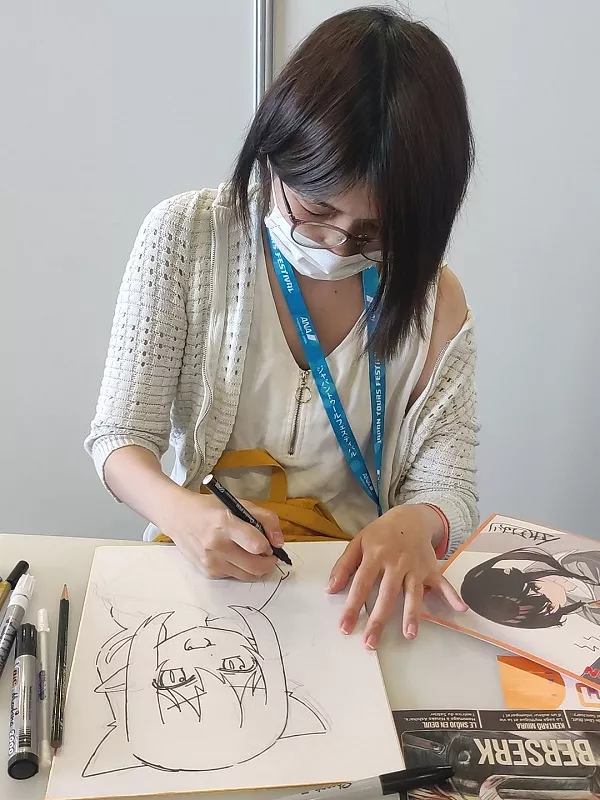 Saori Nakashiki, character designer for Aoki Densho: Welsh & Shedar