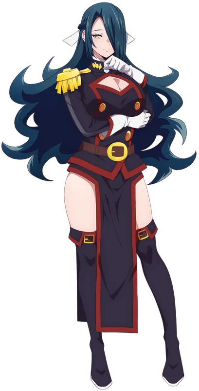 Fubuki Azuma, commander of the 9th Unit, in Chained Soldier Season 2