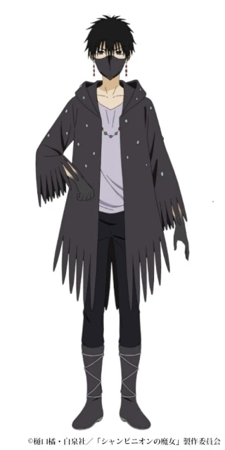 Claude, the crow familiar in Champignon Witch, character visual