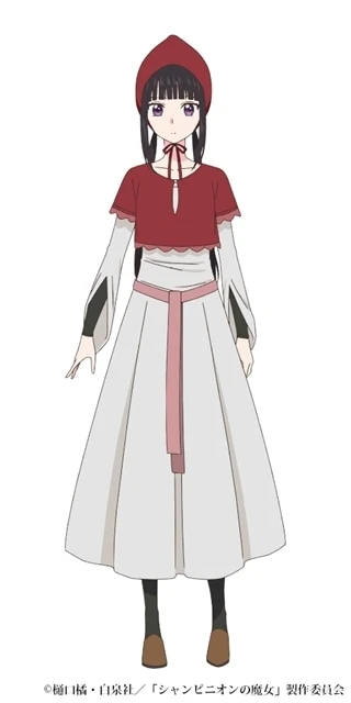 Luna, the black witch of the Champignon Witch anime, character visual