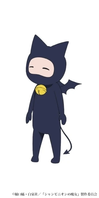 Sisi, the small bat-winged cat creature from Champignon Witch, character visual