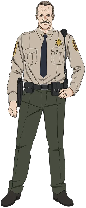Phil Graham, the local sheriff, in The Darwin Incident anime