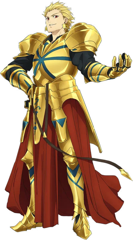 Archer, Gilgamesh the King of Heroes, in the Fate/strange Fake anime
