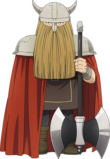 Eisen the dwarf warrior in the Frieren anime