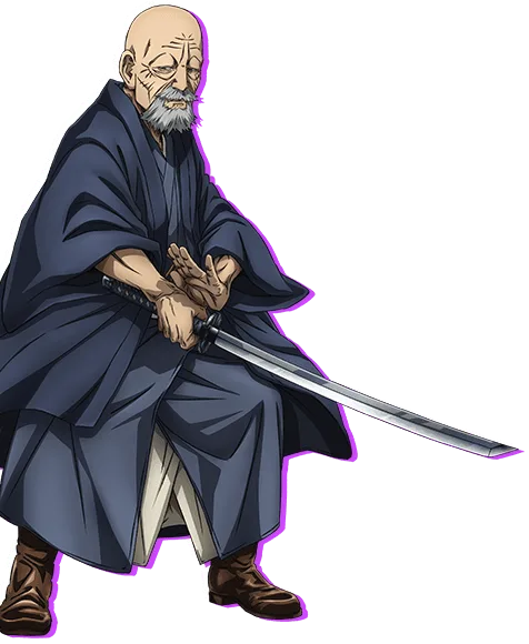 Shinpachi Nagakura, the former Shinsengumi captain, in Golden Kamuy