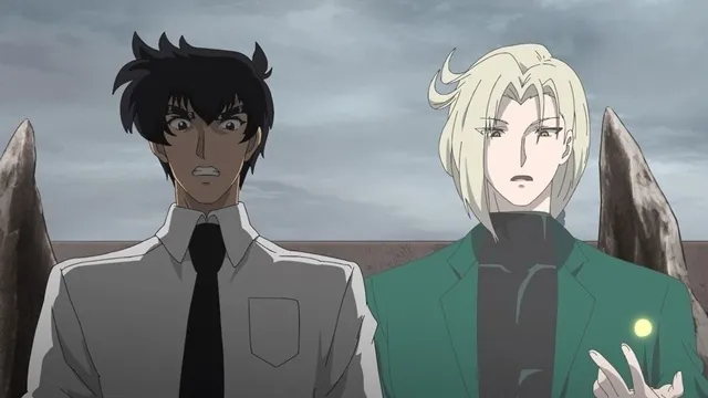 Nube and Kyosuke Tamamo facing a threat together in Hell Teacher Nube Part 2