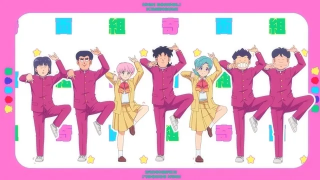 The Kimengumi and their friends dancing in matching outfits in High School! Kimengumi 2026
