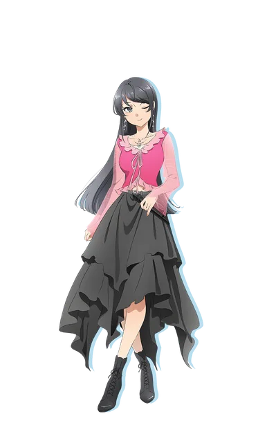 Mai Sakurajima character art from Rascal Does Not Dream of a Dear Friend