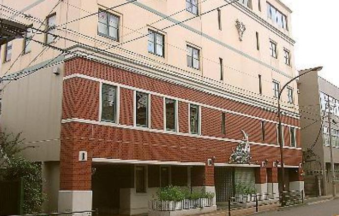 Exterior of Studio Pierrot's red-brick office building in Tokyo