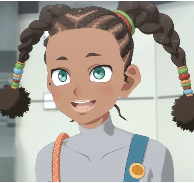 Jessica, the girl from the ship Home, in Trigun Stargaze