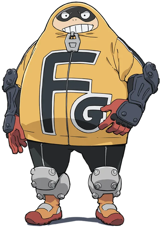 Fat Gum, the Osaka pro hero, in My Hero Academia: Vigilantes Season 2