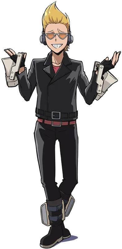 A teenage Hizashi Yamada, the future Present Mic, in My Hero Academia: Vigilantes