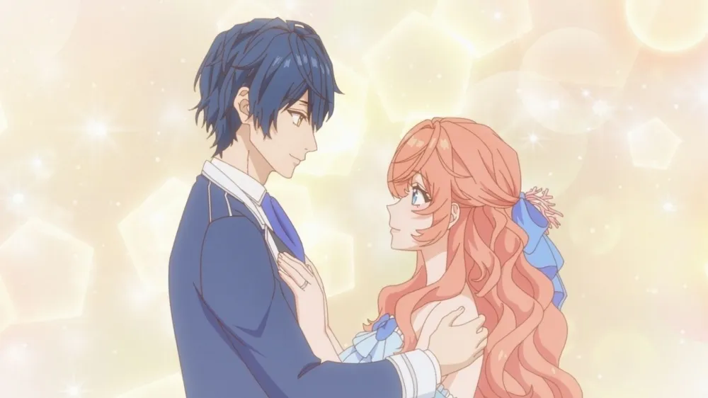 Prince Aquasteed and Tiararose face each other in The Villainess Is Adored by the Prince of the Neighbor Kingdom
