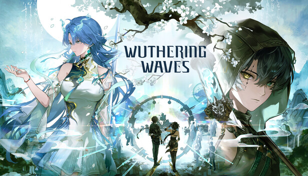 Official Wuthering Waves capsule key art as displayed on the game's Steam store page.